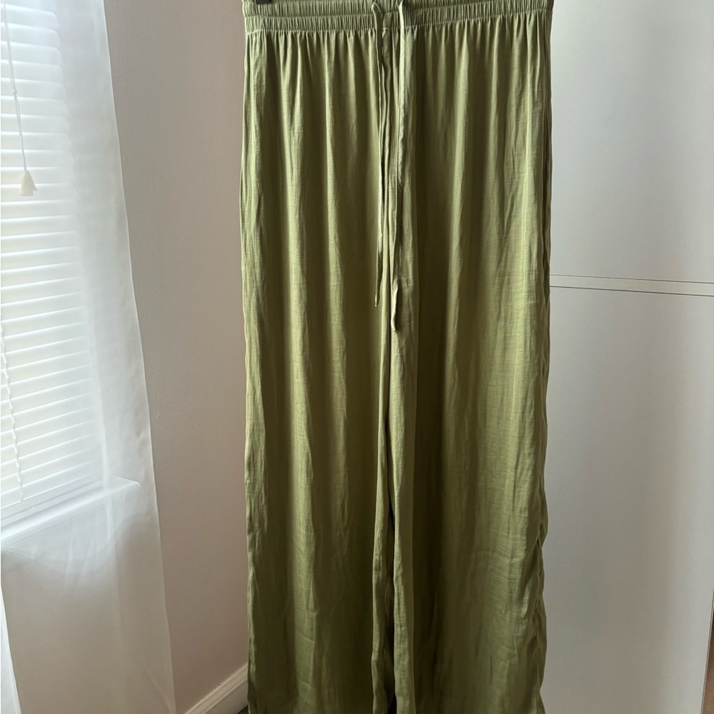 RACHEL Rachel Roy Khaki Wide-Leg Pants - Picture 4 of 5
